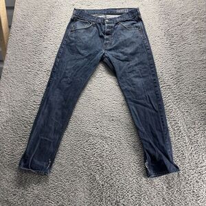 Bull Head Jeans mens 32x30 Blue Dark Wash Cotton Slim Tapered‎ Fit Denim